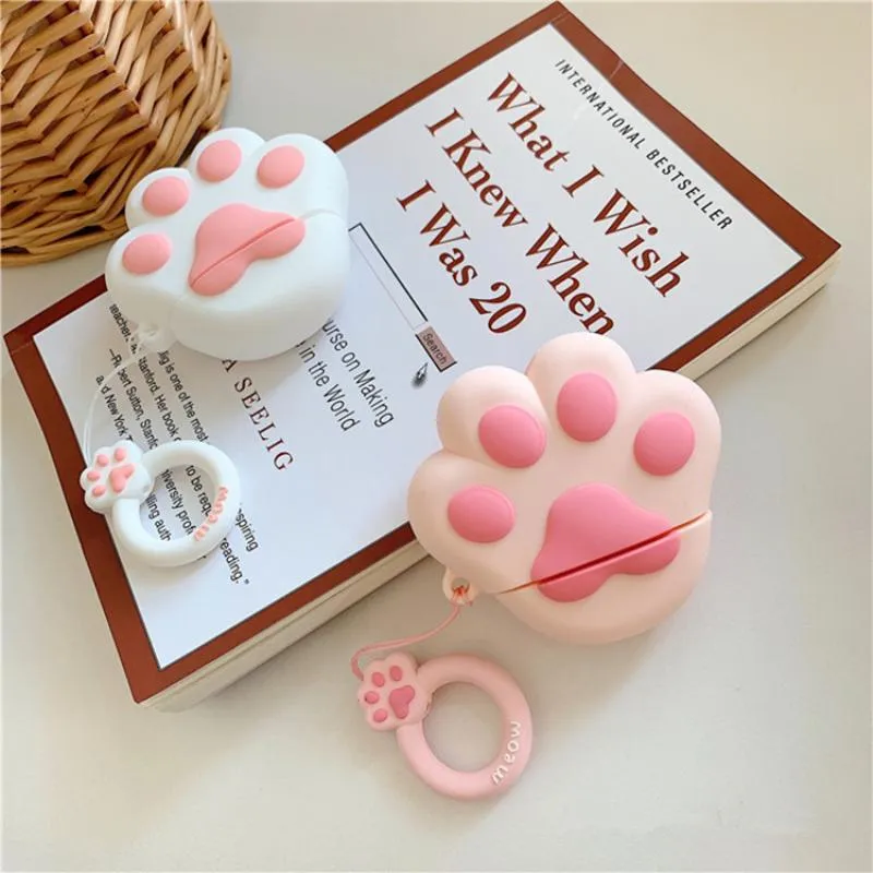 1PCS For Airpod Headset Cute Cat Cartoon for Apple AirPods Case for Airpods2 Cover Wireless Bluetooth Headset Storage Box Cover - US Fast Shipping