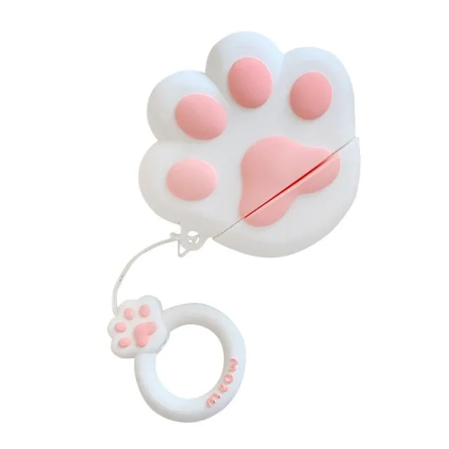 1PCS For Airpod Headset Cute Cat Cartoon for Apple AirPods Case for Airpods2 Cover Wireless Bluetooth Headset Storage Box Cover - US Fast Shipping