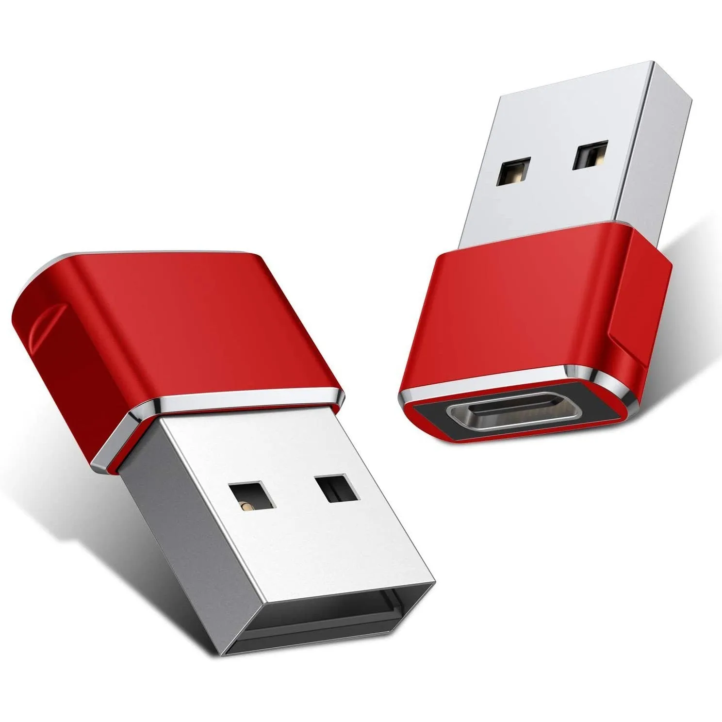 2-Pack: USB C Female to USB Male Adapter