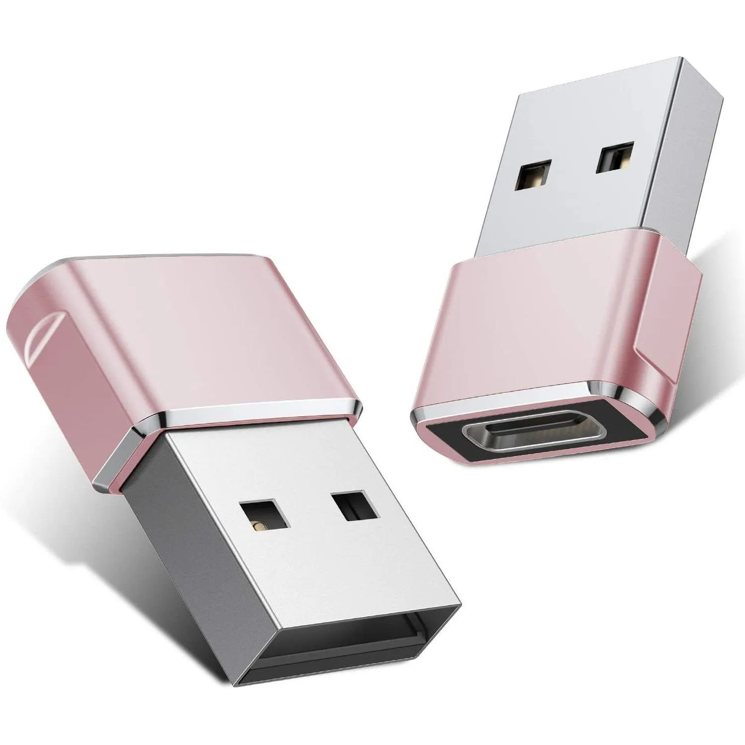 2-Pack: USB C Female to USB Male Adapter