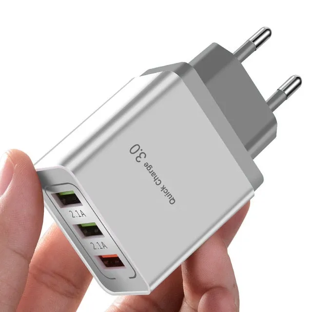 3.0 Smart Fast 3 USB Wall Charger