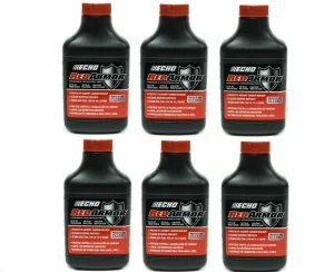 (6 Pack) 6.4 oz: 2.5 Gallon Mix ECHO Red Armor 2-Cycle Oil 6550025