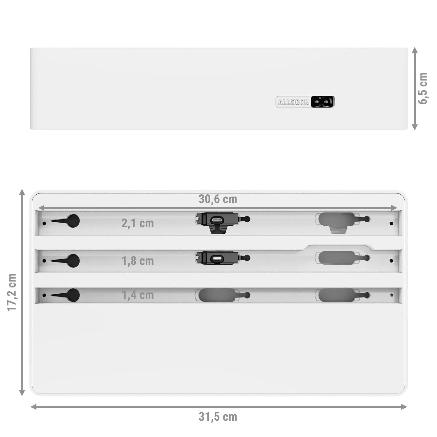 ALLDOCK Wireless FAMILY White