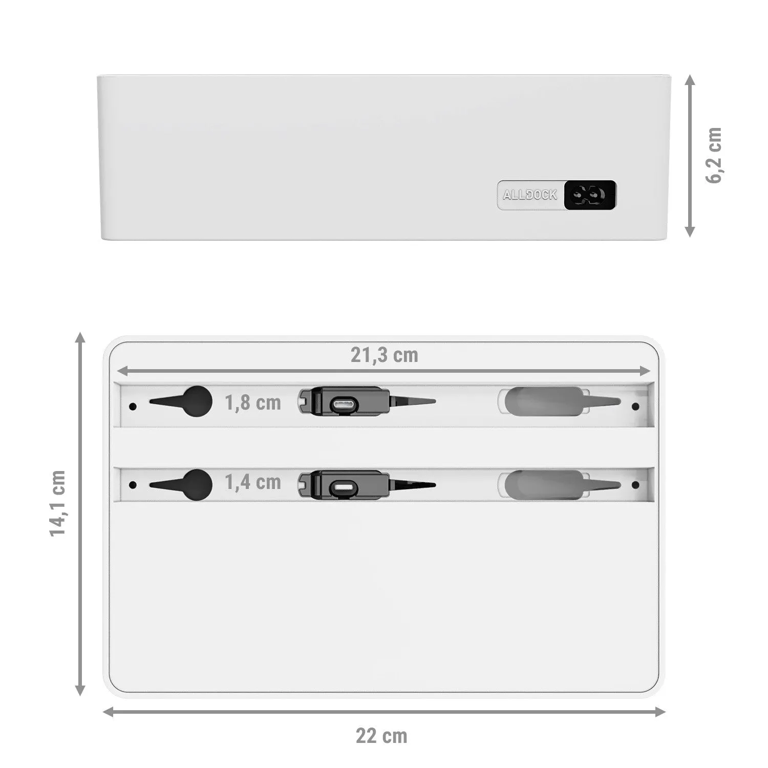 ALLDOCK Wireless White