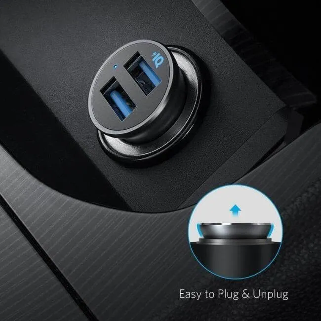 ANKER PowerDrive 2 Alloy Metal Mini Car Charger