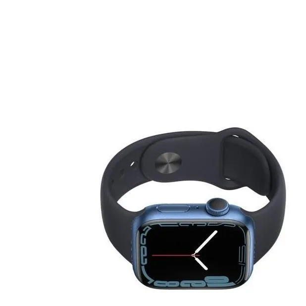 Apple Watch Series 7 (2021) GPS 41 mm - Aluminium Blue - Sport band Black