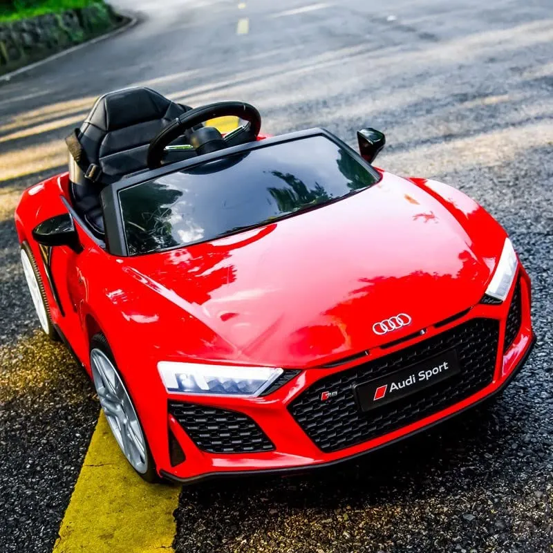 Baybee Official Licensed Audi R8 Battery Operated Car for Kids, Ride on Kids Car with Light & Music| Baby Big Car Rechargeable Battery Car | Electric Car for Kids to Drive 2 to 6 Years Boy Girl (Red)