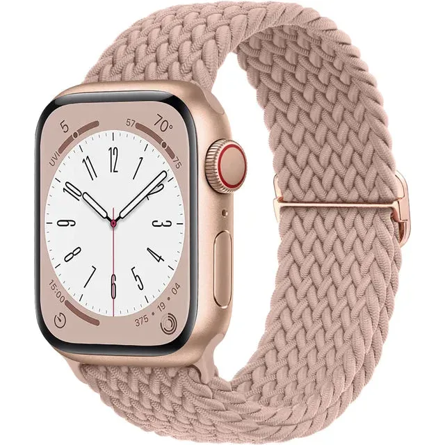 Braided Solo Loop For Apple watch band 44mm 40mm 49mm 45mm 41mm 38mm Elastic Nylon bracelet iWatch series 8 3 se 6 7 Ultra strap