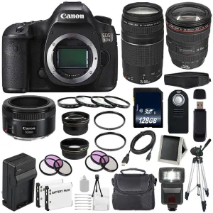 Canon EOS 5DS DSLR Camera (International Model) 0581C002   Canon EF 24-105mm f/4L is USM Lens   Canon EF 75-300 III Lens Supreme Bundle