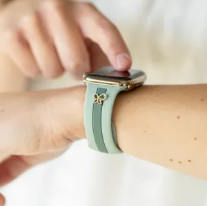 Chasing Butterflies 🦋 Dusty Blue & Green Smart Watch Band