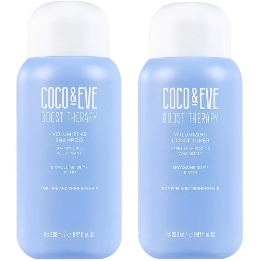 Coco & Eve Boost Therapy Hair Volumising Shampoo & Conditioner Twin 2 x 280ml