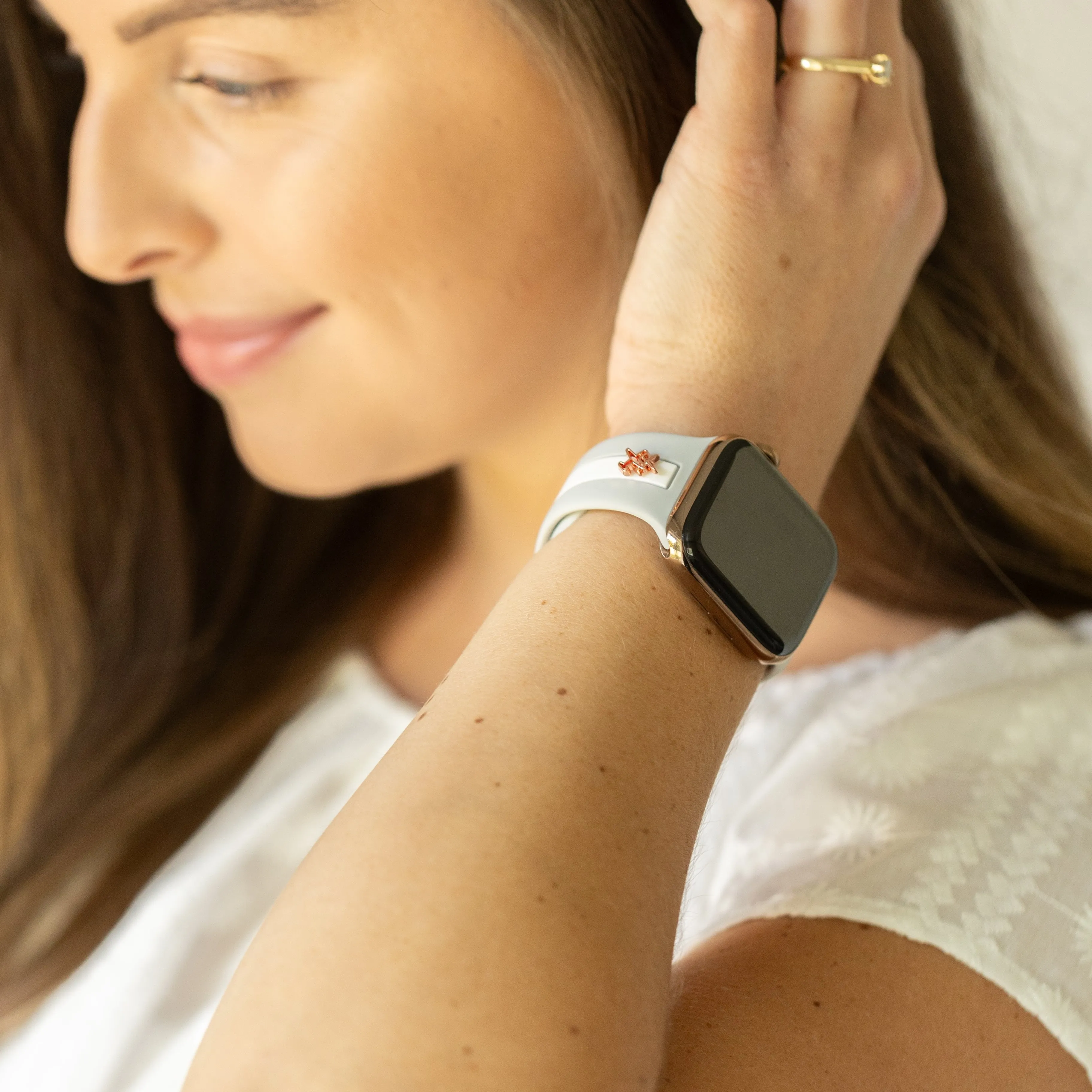 Come Fly With Me✈️Gray & White Smart Watch Band