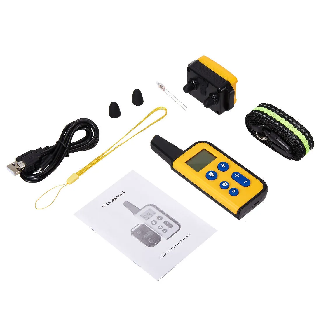 Dog Training Collar 1000 M Remote Control Anti-Barking Waterproof Charging Electric Shock Training Aids