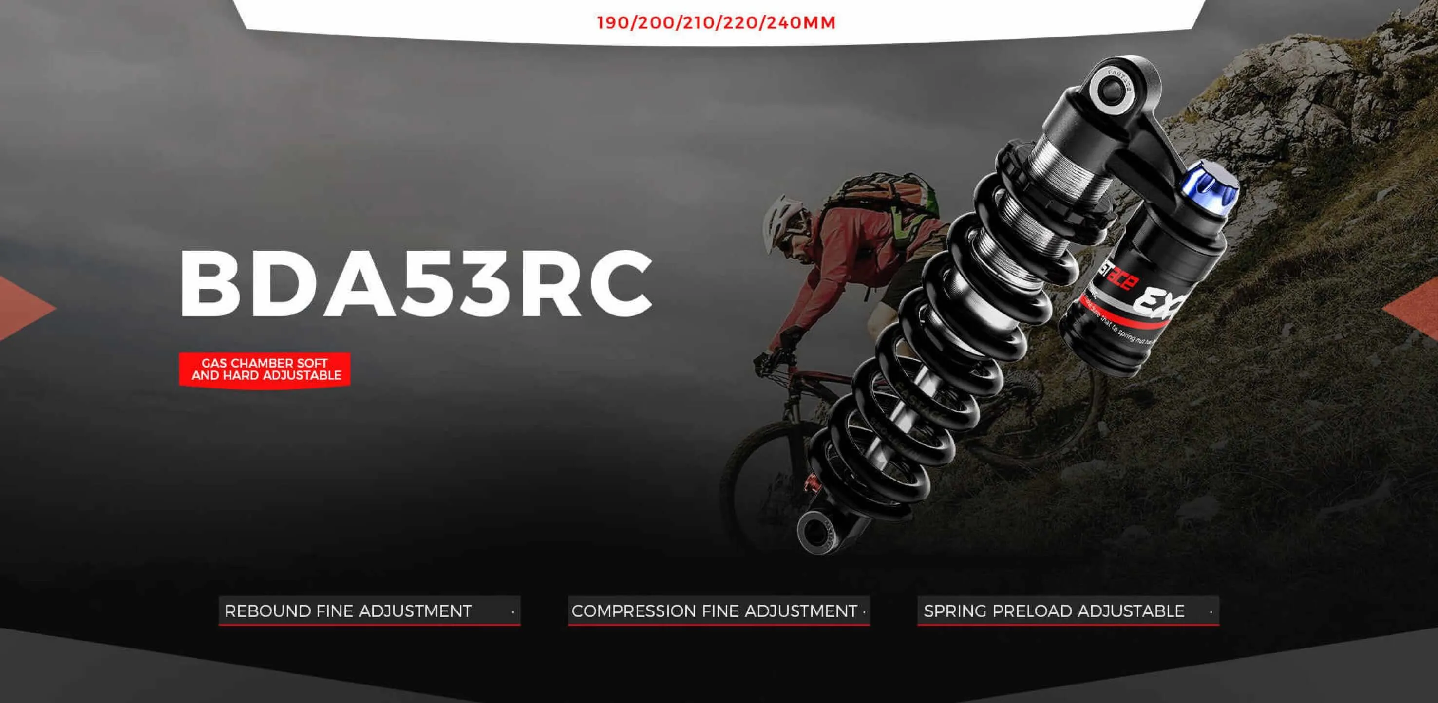 Fastace 350lb Rear Shock for MG BG