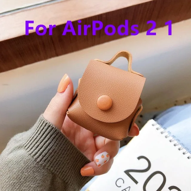 For Apple Airpods earphone 1 2 Pro Case Cute leather Accessories protector kawaii tassel earphone shell for AirPods Pro Cases|Earphone Accessories|