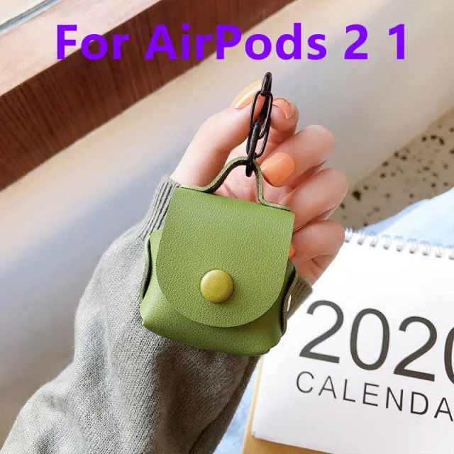 For Apple Airpods earphone 1 2 Pro Case Cute leather Accessories protector kawaii tassel earphone shell for AirPods Pro Cases|Earphone Accessories|