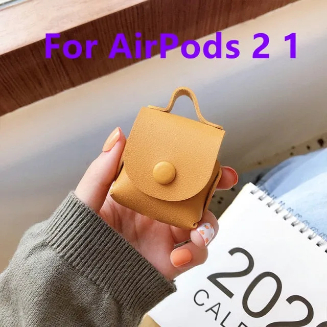 For Apple Airpods earphone 1 2 Pro Case Cute leather Accessories protector kawaii tassel earphone shell for AirPods Pro Cases|Earphone Accessories|