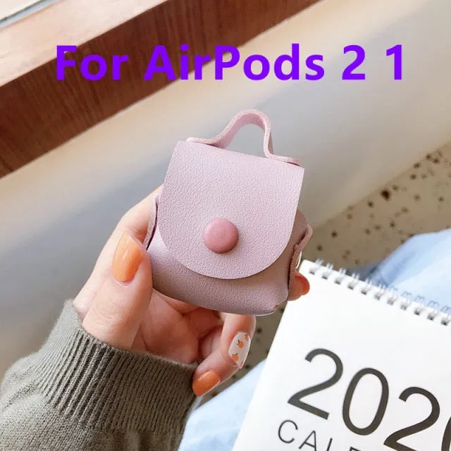 For Apple Airpods earphone 1 2 Pro Case Cute leather Accessories protector kawaii tassel earphone shell for AirPods Pro Cases|Earphone Accessories|