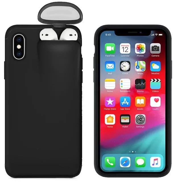 for iPhone 11 Pro Max Case Xs Max Xr X 10 8 7 Plus Cover for AirPods Holder Hard Case Original New Design Hot Sale Dropshipping