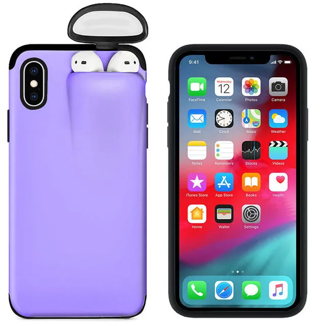 for iPhone 11 Pro Max Case Xs Max Xr X 10 8 7 Plus Cover for AirPods Holder Hard Case Original New Design Hot Sale Dropshipping