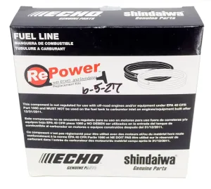 GENUINE ECHO BLACK FUEL LINE 3MMx5MM 90014 25FT BULK