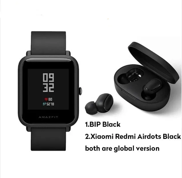 Global Version Xiaomi Huami Amazfit Bip Smart Watch GPS Gloness Smartwatch Smart-watch Watchs 45 Days Standby for Phone MI8 IOS