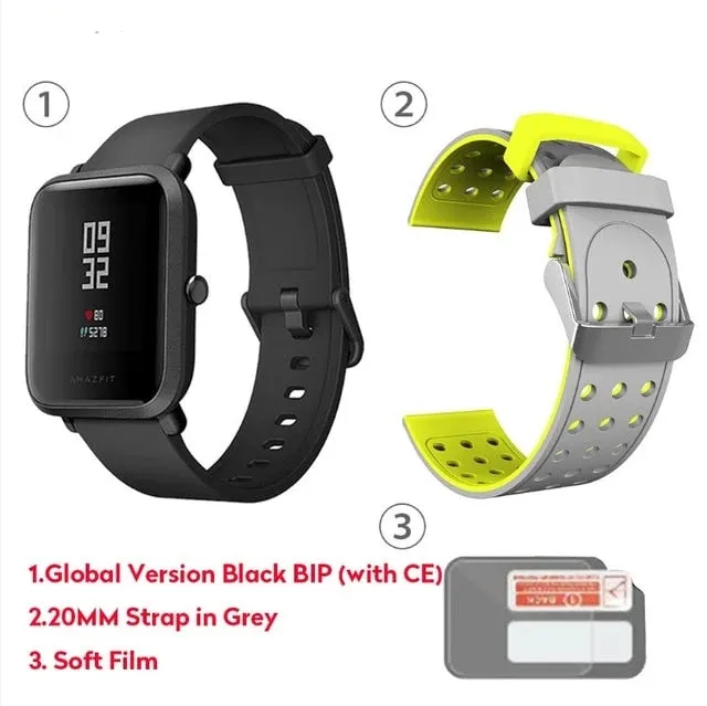 Global Version Xiaomi Huami Amazfit Bip Smart Watch GPS Gloness Smartwatch Smart-watch Watchs 45 Days Standby for Phone MI8 IOS