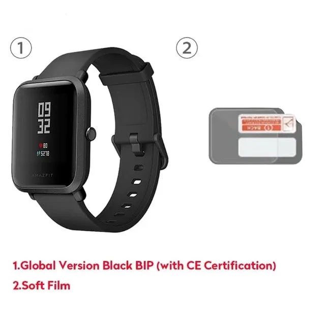 Global Version Xiaomi Huami Amazfit Bip Smart Watch GPS Gloness Smartwatch Smart-watch Watchs 45 Days Standby for Phone MI8 IOS