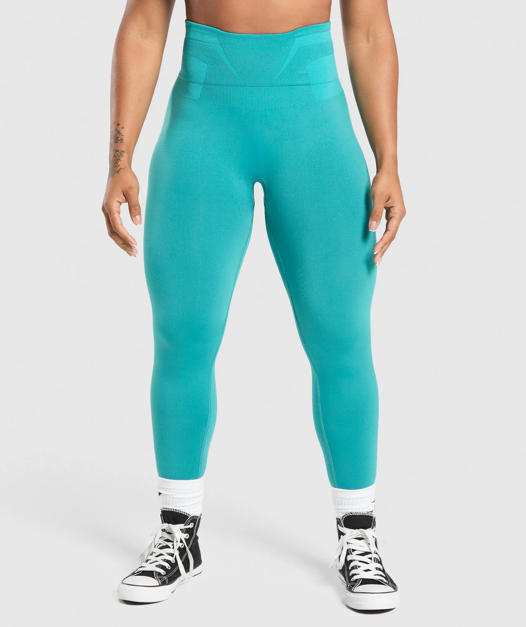 Gymshark Glute Boost Seamless Leggings- Bondi Teal/Artificial Teal