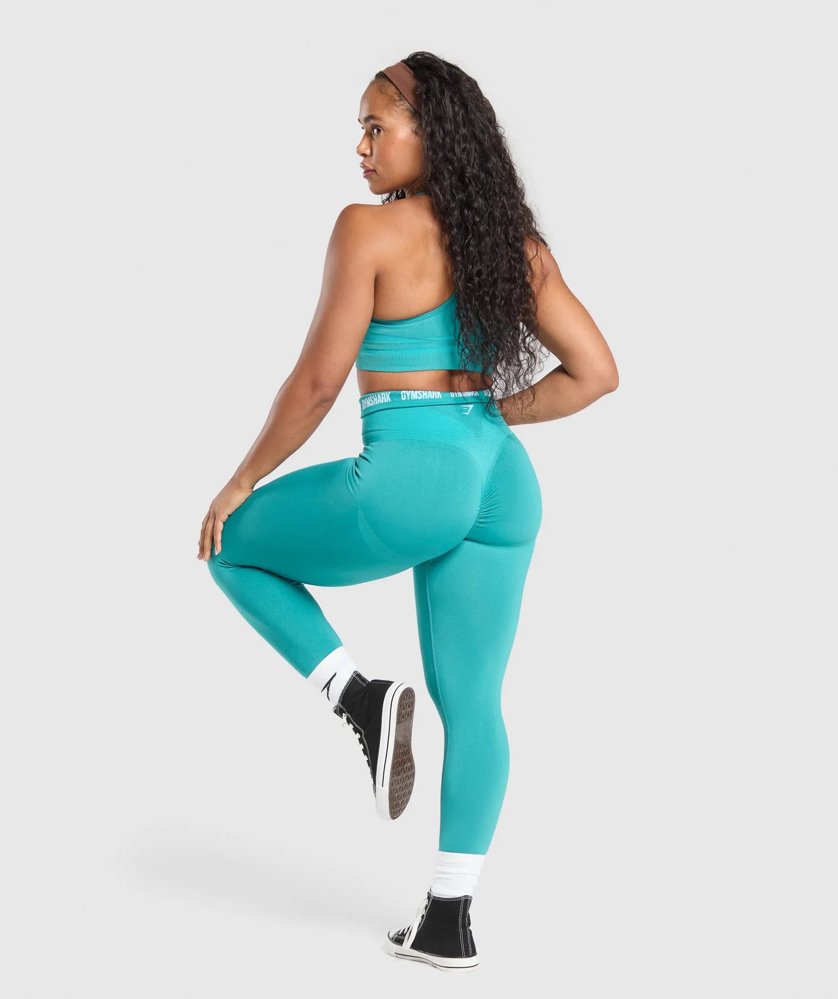 Gymshark Glute Boost Seamless Leggings- Bondi Teal/Artificial Teal