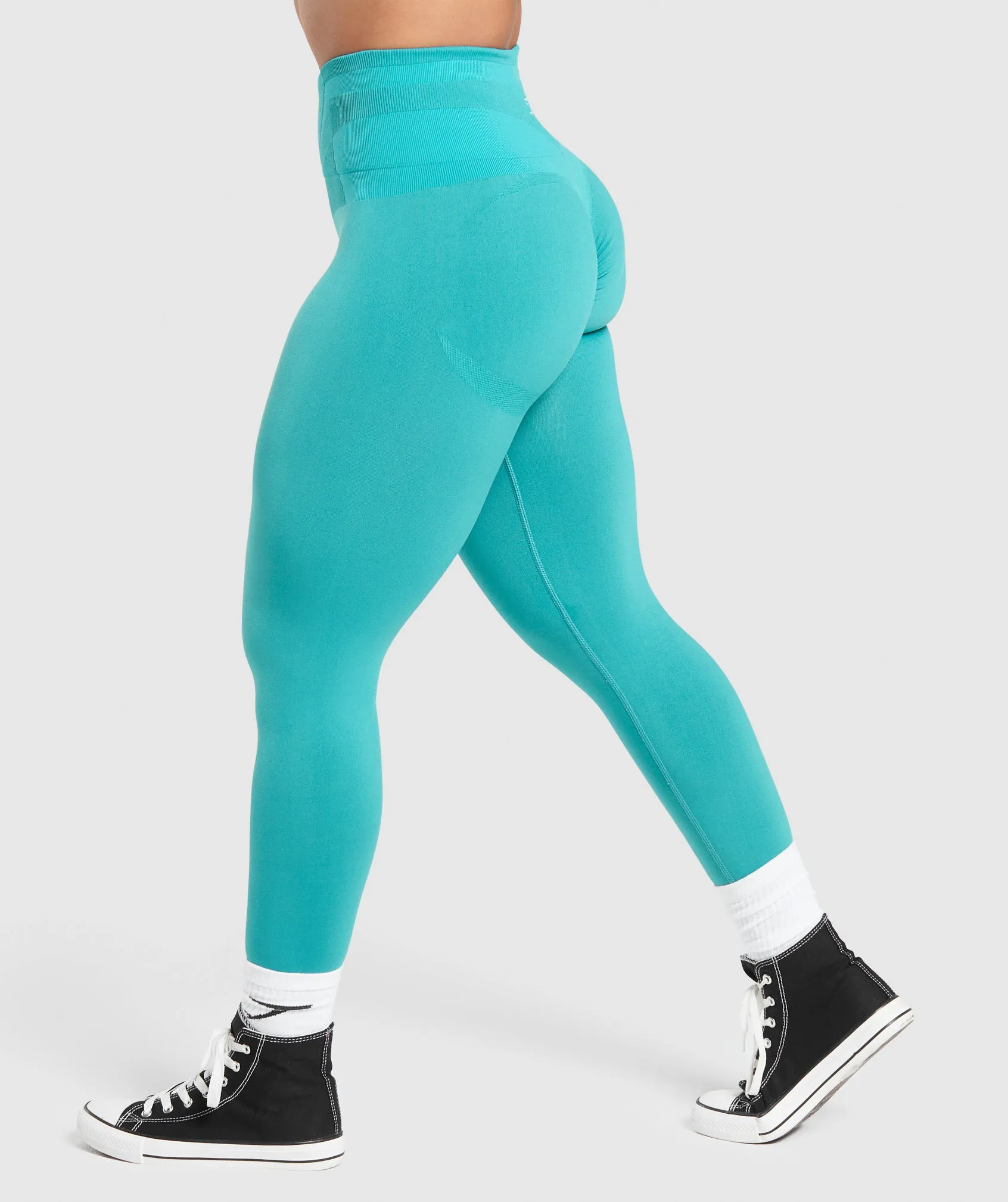 Gymshark Glute Boost Seamless Leggings- Bondi Teal/Artificial Teal