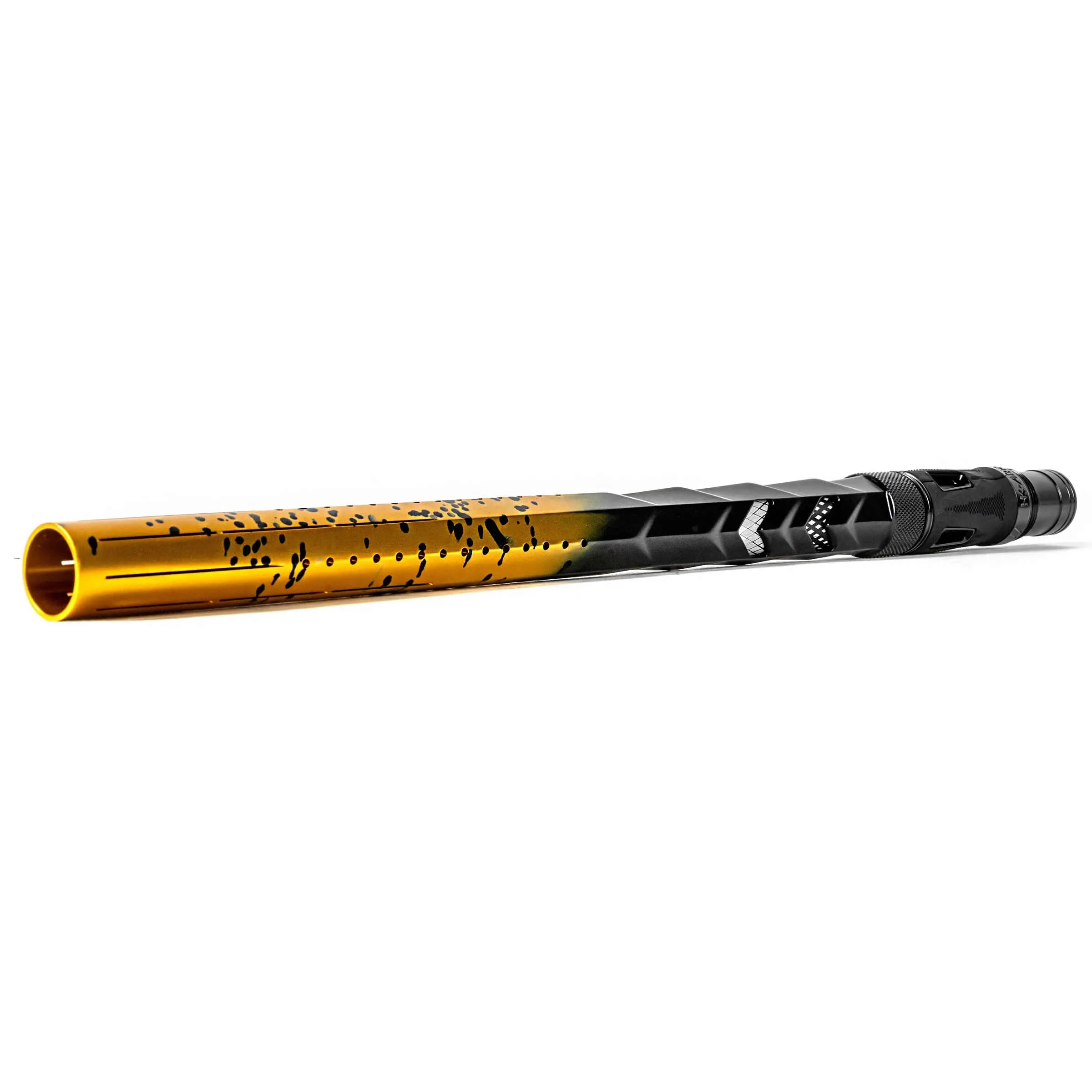 HK Army LAZR Fossil Elite Barrel Kit - 15 inch - Color Inserts - Cocker Threads - Gold/Black Splash