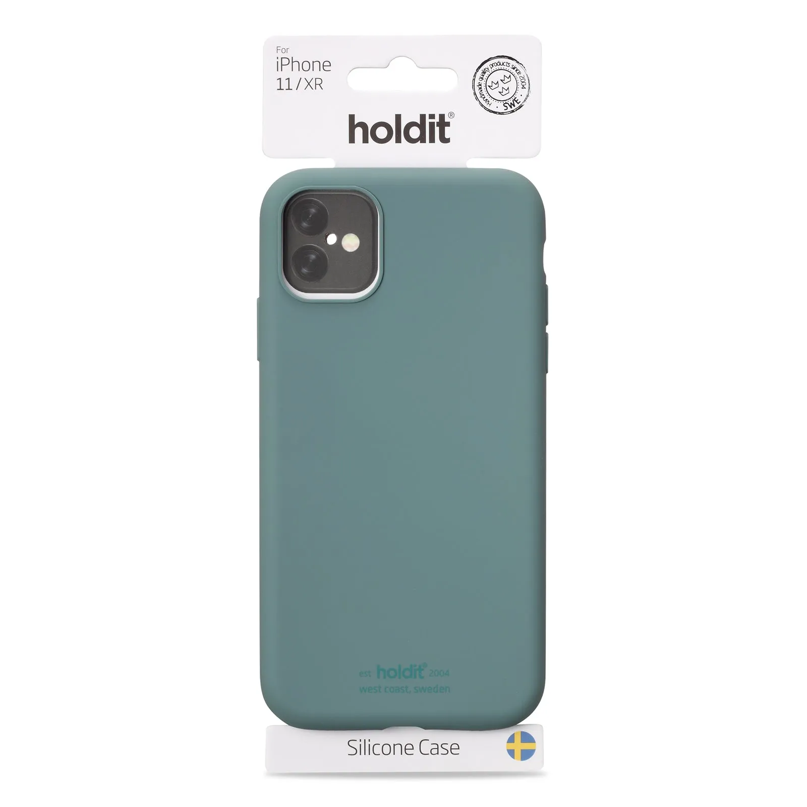 Holdit Phone Case Silicone for iPhone 11/XR - Moss Green