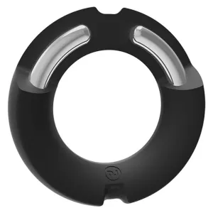 Hybrid Silicone Covered Metal Cock Ring - 45mm