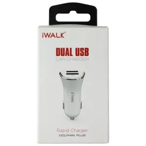 iWALK Dual USB Rapid Car Charger - White