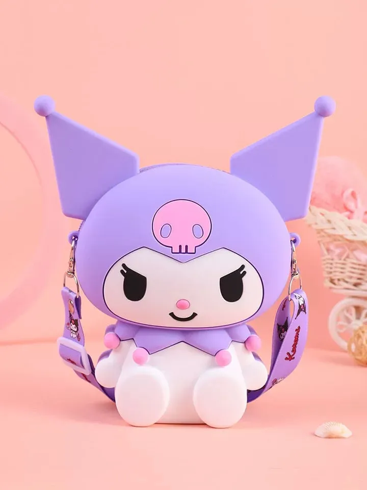 Japan Sanrio Silicone 3D Sit Pose Shoulder Bag | My Melody Kuromi -  Kawaii Bag Birthday Girlfriend Children Gift