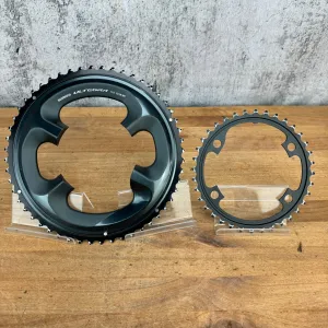 Light Use! Shimano Ultegra R8000 52/36t 11-Speed 110BCD Chainring Set 156g