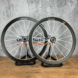 Low Mile! Lightweight Meilenstein Weiss Ed Gen IV Carbon Clincher Wheelset 1258g