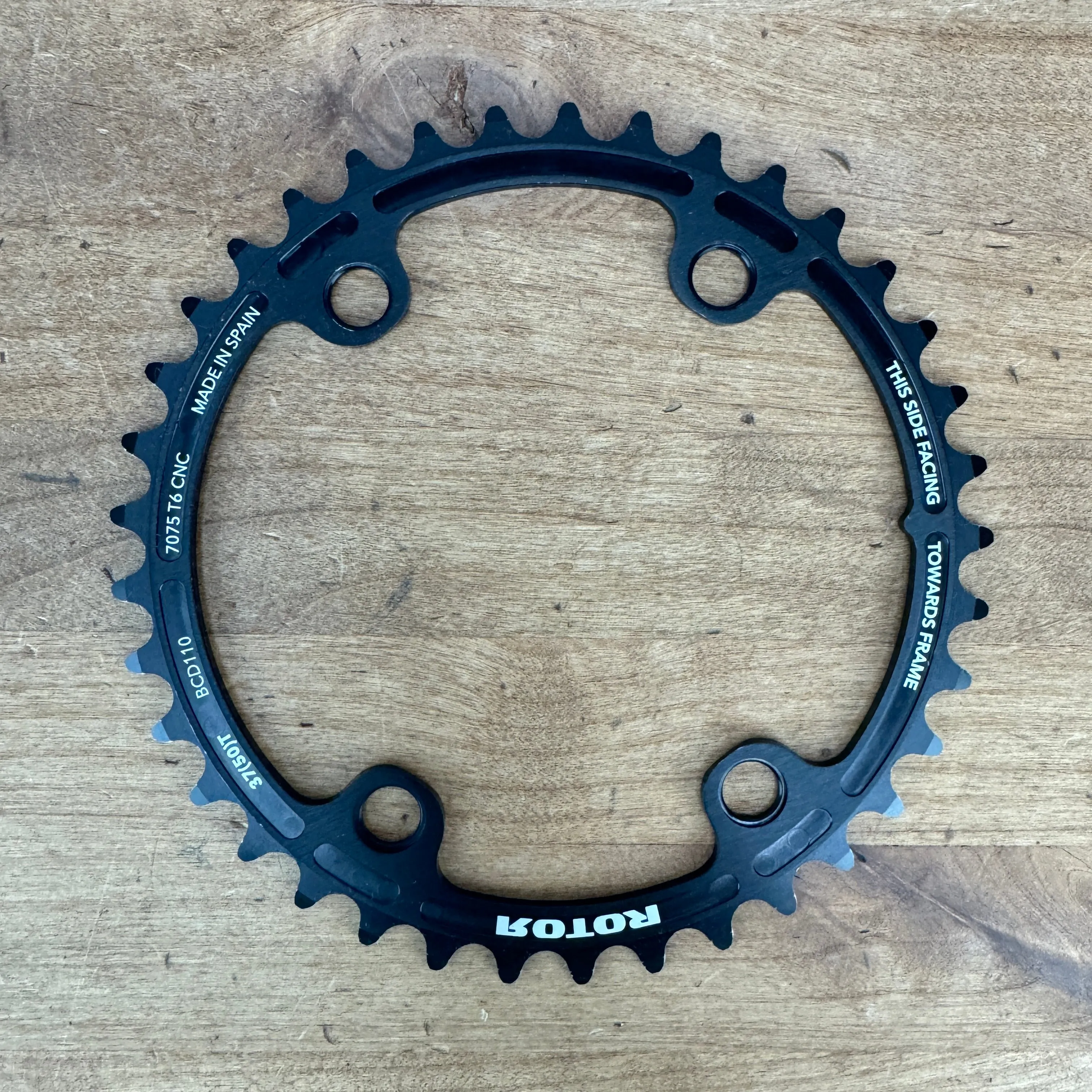 Low Mile! Rotor Aero 110x4 BCD 50/37t 11/12-Speed Round Chainring Set 170g