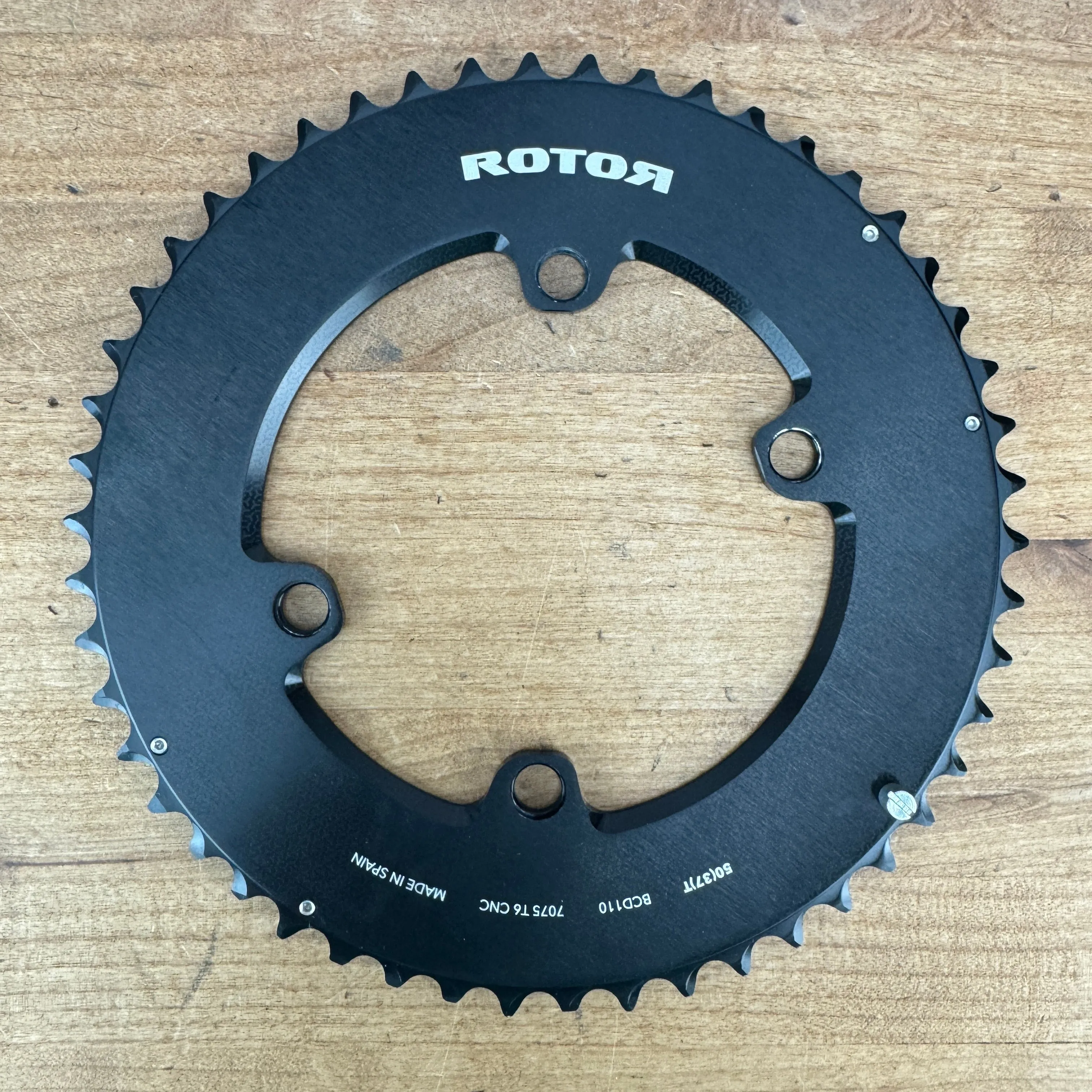 Low Mile! Rotor Aero 110x4 BCD 50/37t 11/12-Speed Round Chainring Set 170g