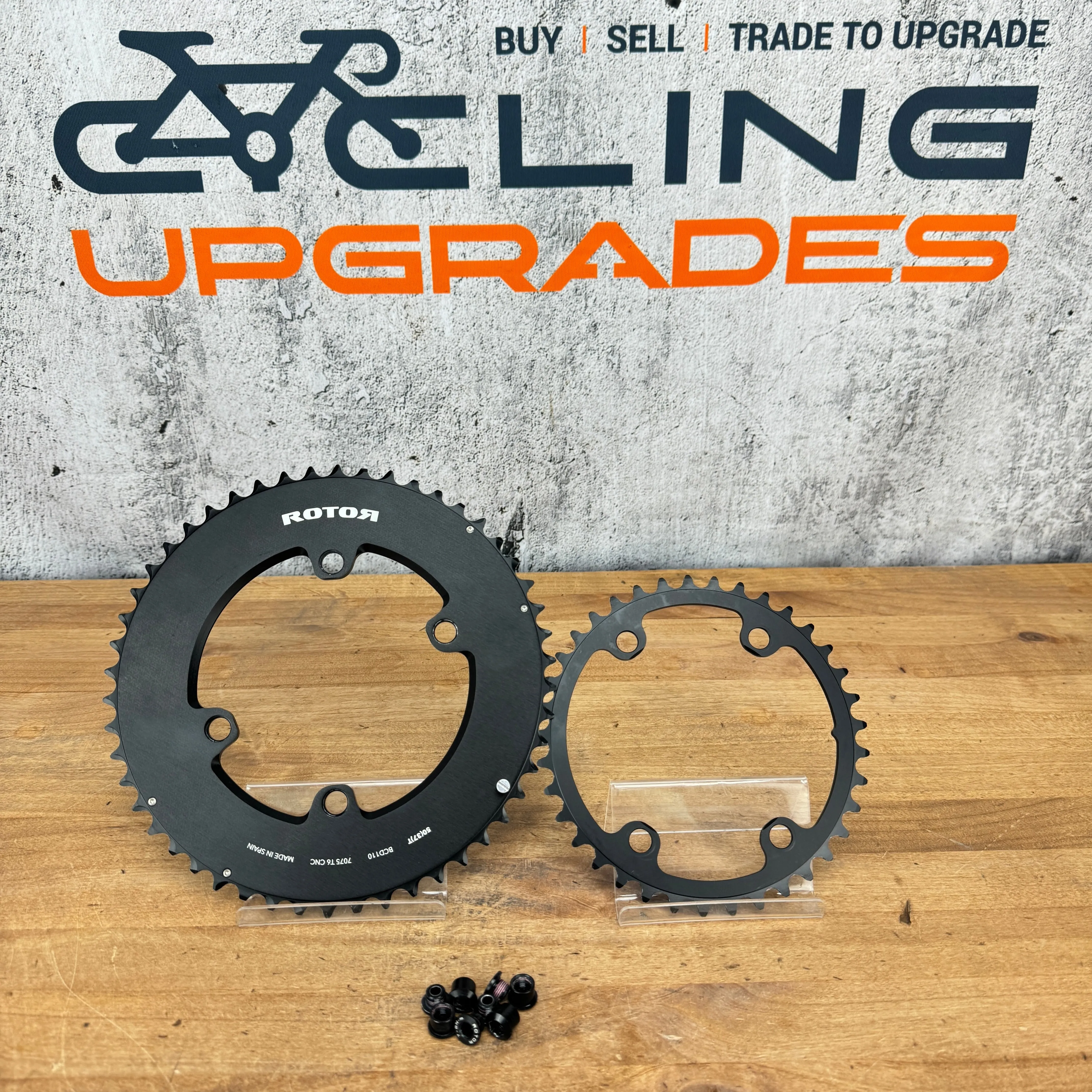 Low Mile! Rotor Aero 110x4 BCD 50/37t 11/12-Speed Round Chainring Set 170g