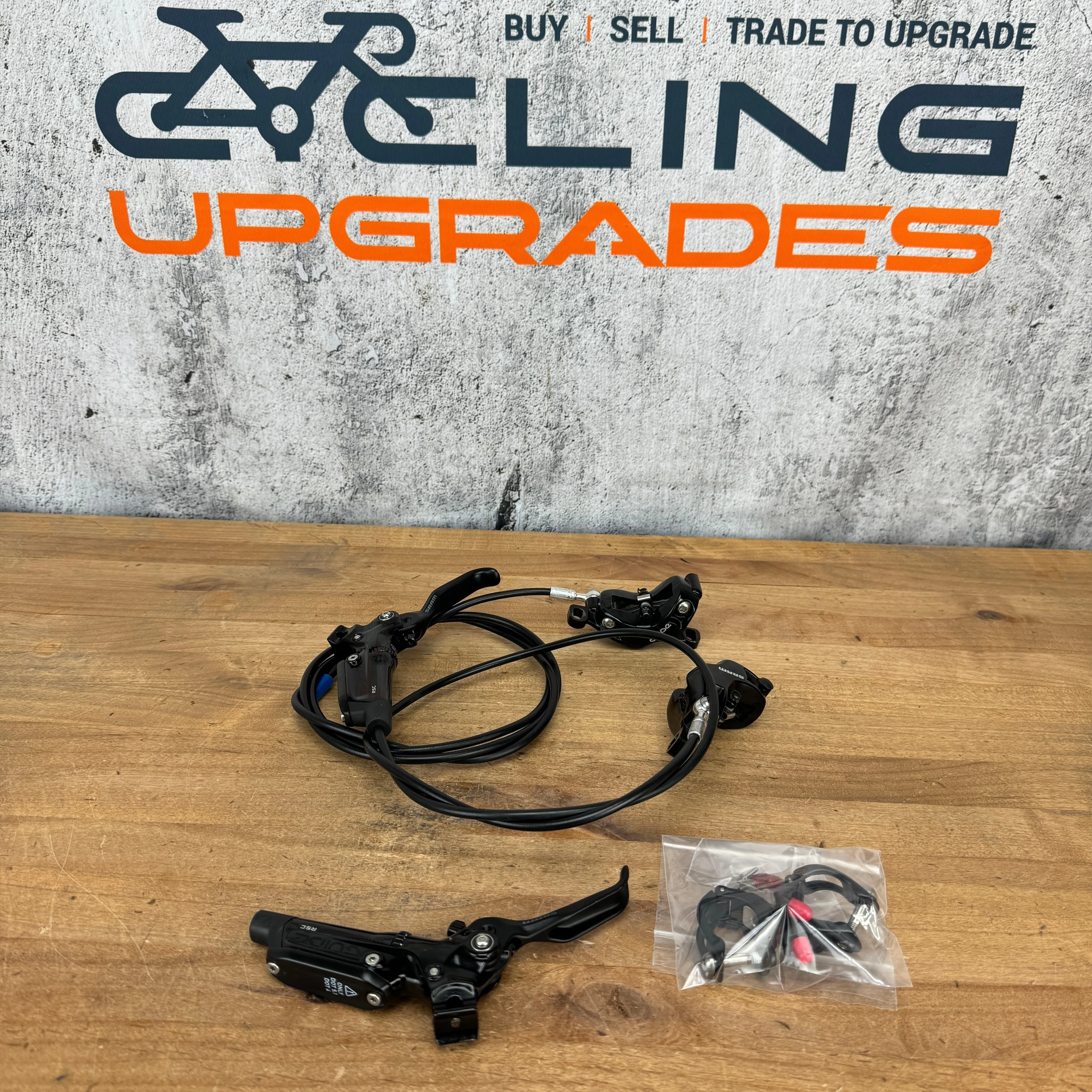 Low Mile! SRAM Guide RSC Hydraulic Disc Post Mount Brake Levers 4-Piston Calipers