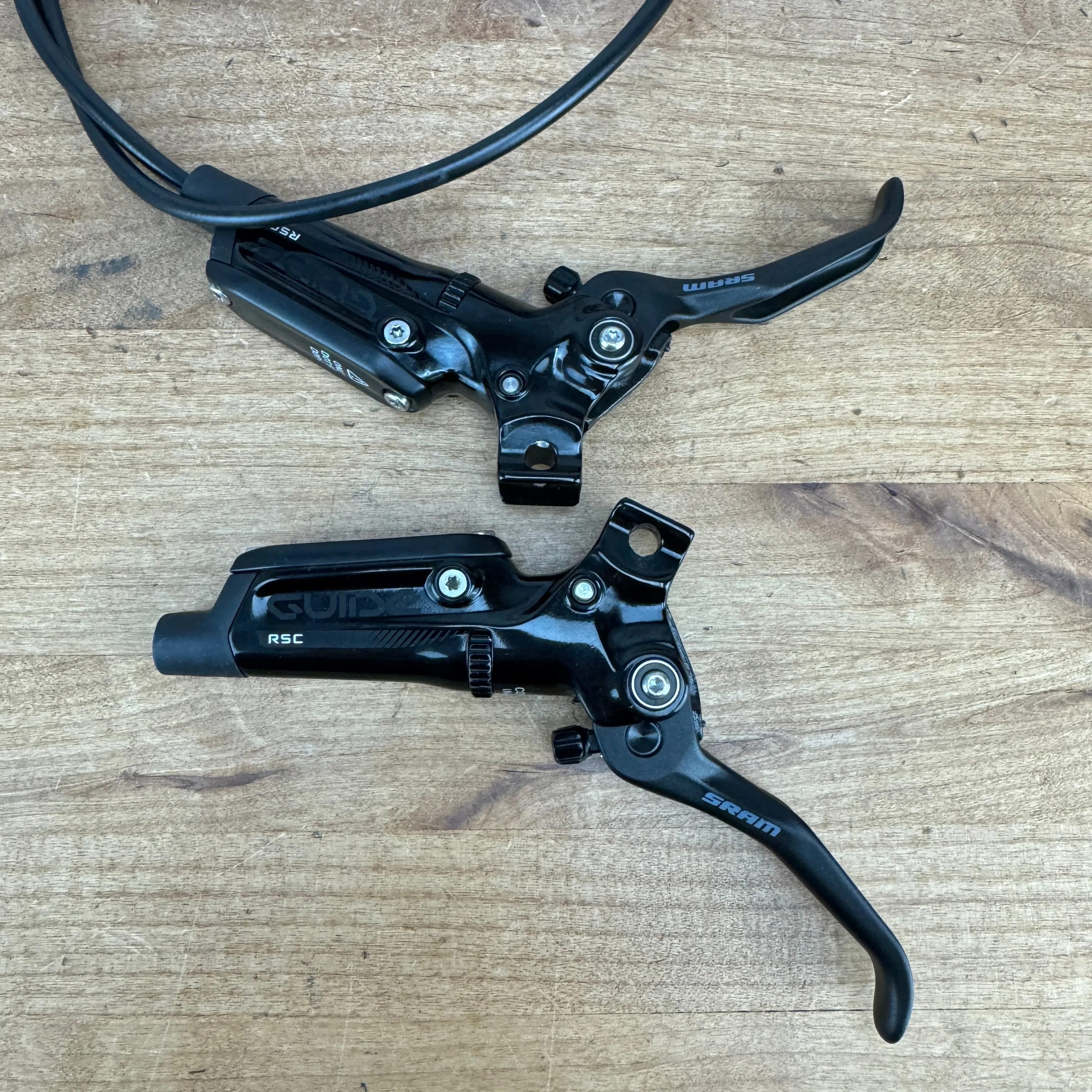 Low Mile! SRAM Guide RSC Hydraulic Disc Post Mount Brake Levers 4-Piston Calipers