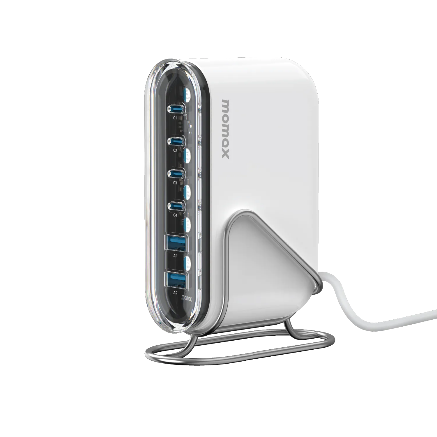 MOMAX 1-Charge Flow  120W USB-C & USB-A 6-Port GaN Desktop Charger