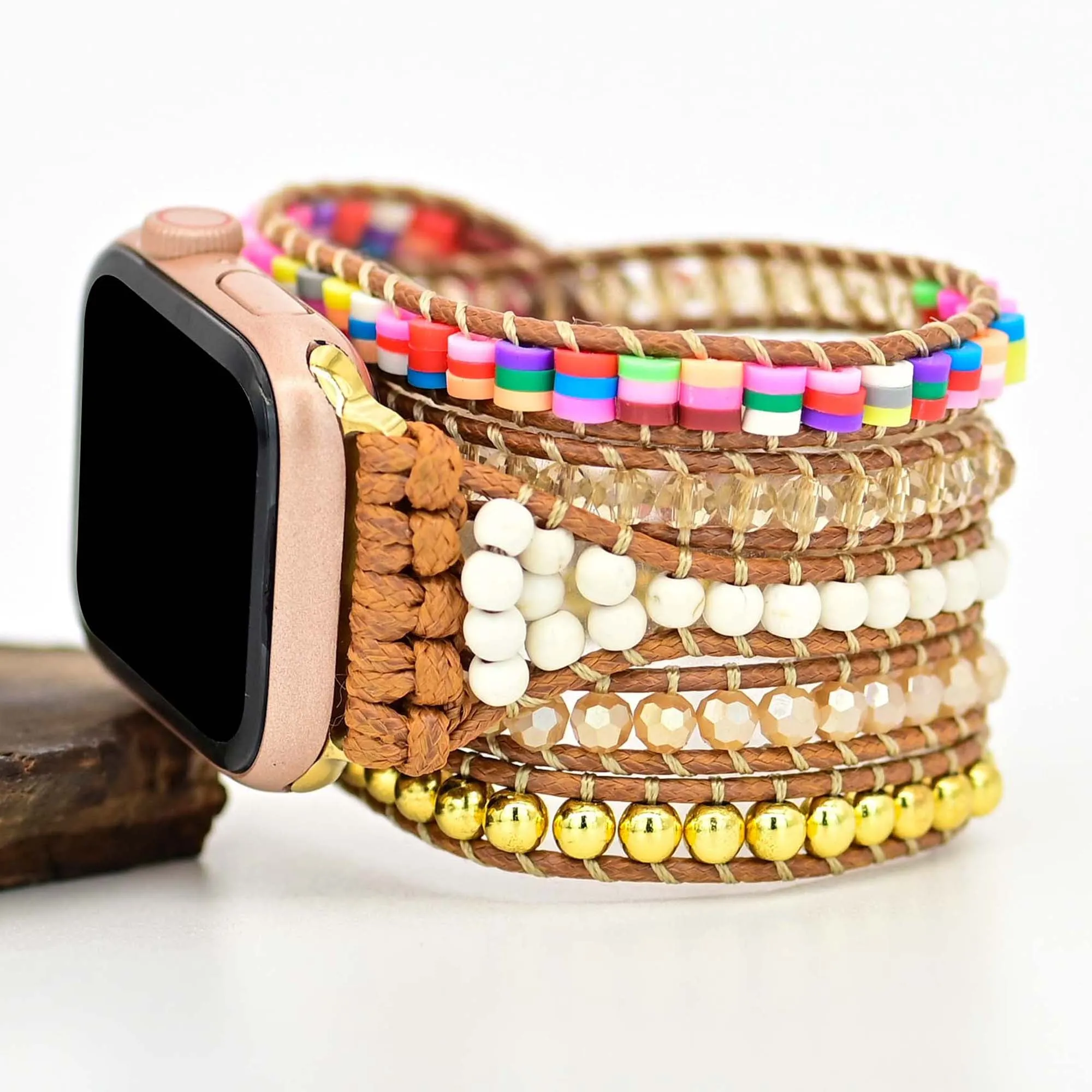 Neon Jasper Bohemian Wrapsody Bracelet Band For Apple Watch