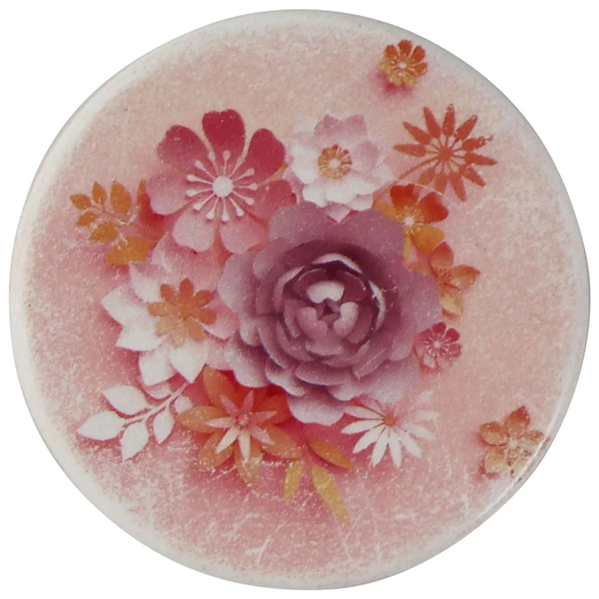 PopSockets PopGrip Swappable Top - Pink Flowers (Top ONLY/No Base)