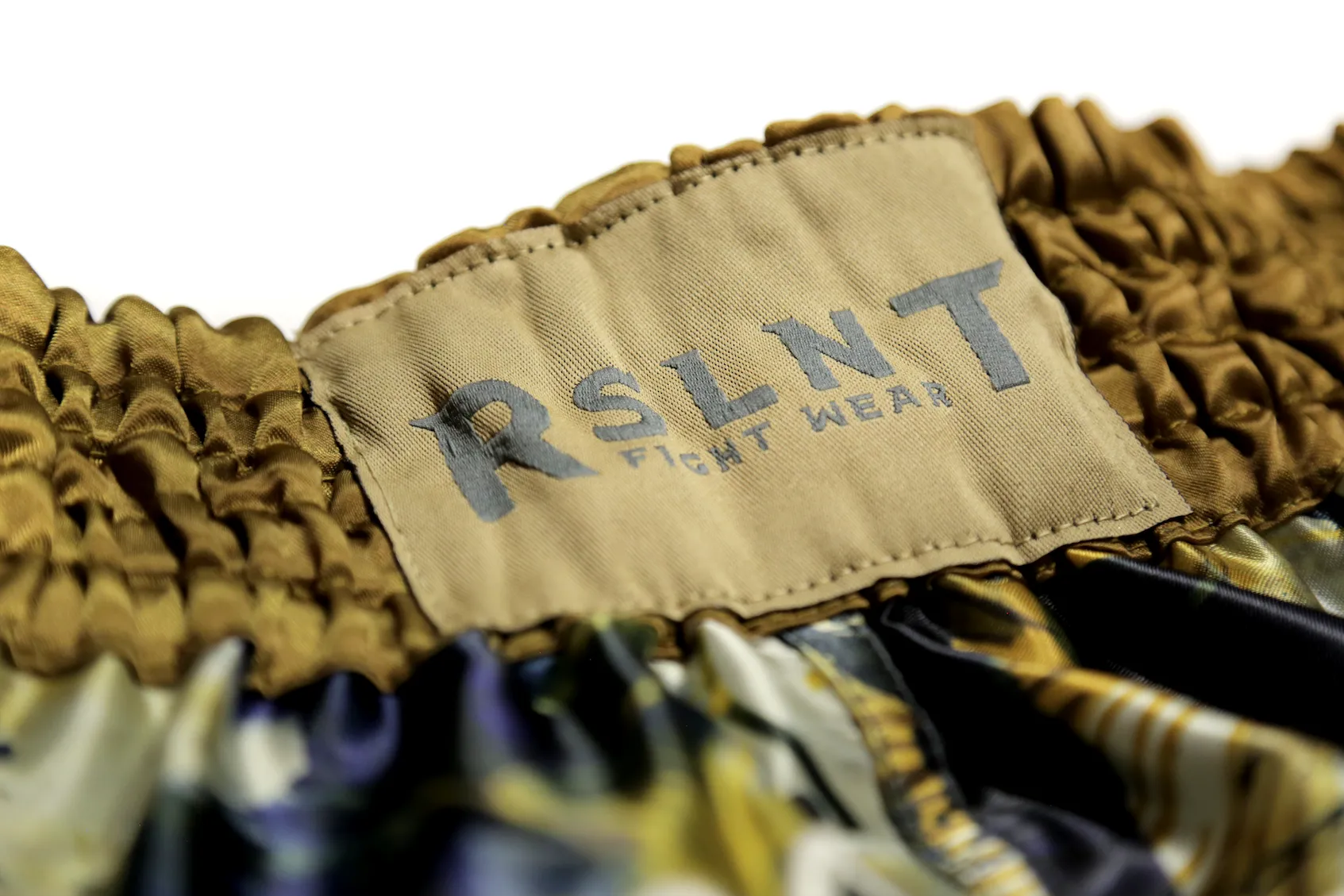 "Drip" Muay Thai Shorts (Navy/Gold)