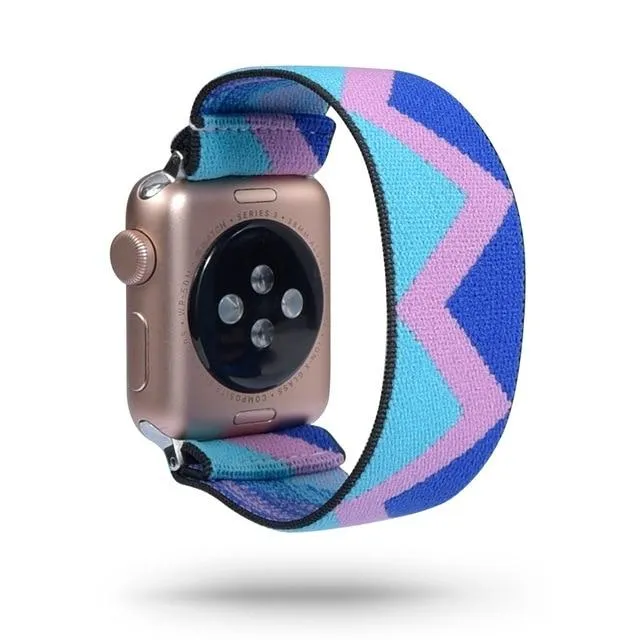 Rainbow Geometric Elastic Strap for Apple Watch Band Watchbands