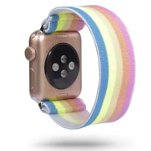 Rainbow Geometric Elastic Strap for Apple Watch Band Watchbands