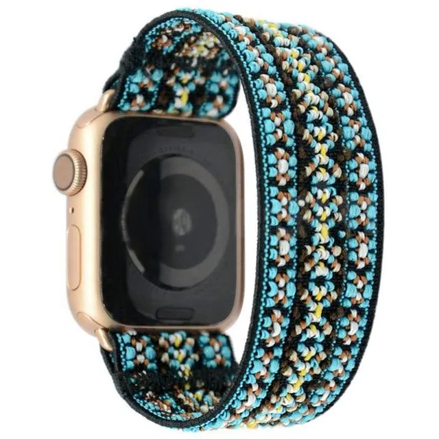 Rainbow Geometric Elastic Strap for Apple Watch Band Watchbands